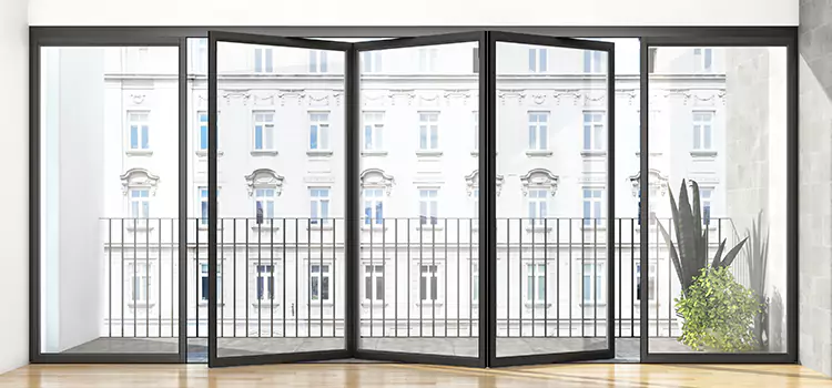 Premium Material Balcony Doors Sycamore