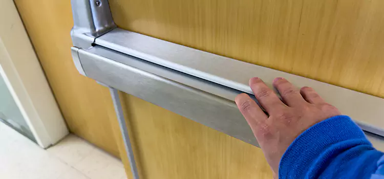 Installing a Push Bar on a Door Sycamore